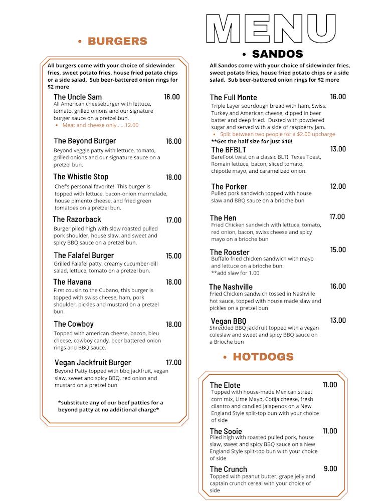 Barefoot Bistro Menu image 3
